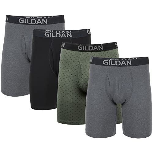 Image of Gildan Men's Cotton Stretch Boxer Briefs, Multipack