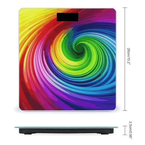 Báscula Digital Smart Rainbow Spiral para Baño con Pantalla Grande miniatura 2