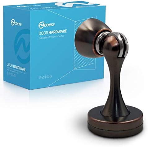 Neoera Magnetic Door Stop（Oil Rubbed Bronze Color）Door Stopper Strong Magnetic Door Catch for Hold Door Open, Anti-Rust, Heavy Duty for Various Door Types, Wall & Floor Mount 1Pack