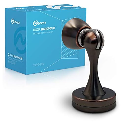 Neoera Magnetic Door Stop（Oil Rubbed Bronze Color）Door Stopper Strong Magnetic Door Catch for Hold Door Open, Anti-Rust, Heavy Duty for Various Door Types, Wall & Floor Mount 1Pack