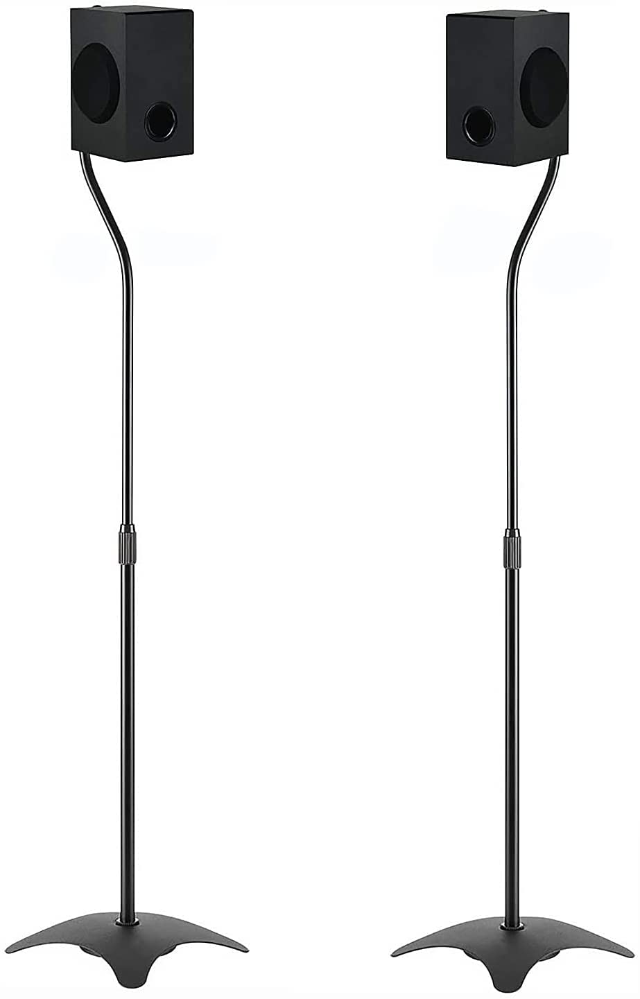 Buy BQKOZFIN Satellite Speaker Floor Stand, Height Adjustable Speaker Stand, for Home Theater