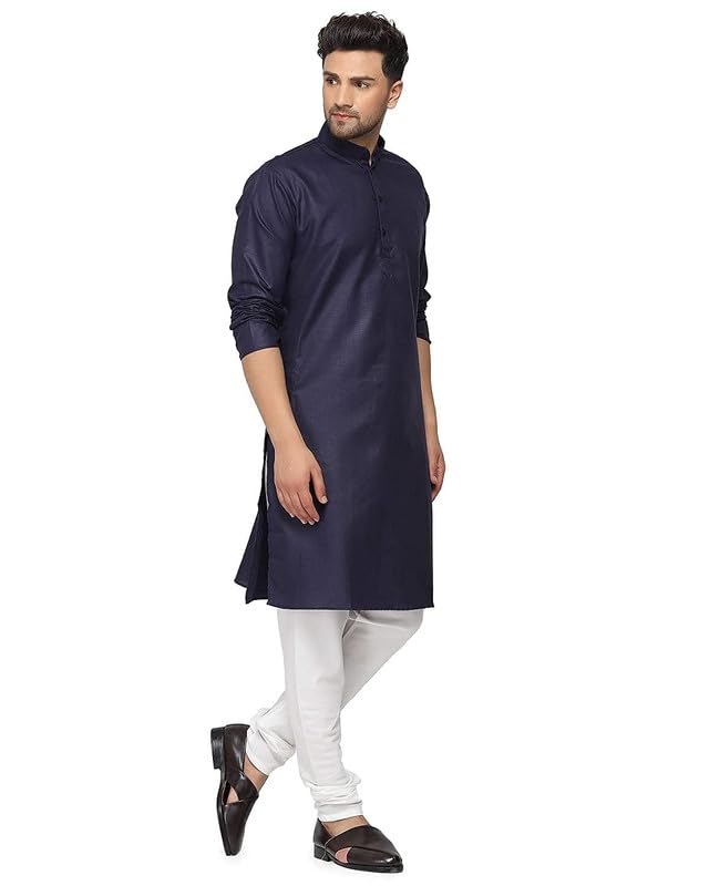 Image of GOLAZO Men's Cotton Kurta Pyjama Set Combo - Pack of 2 | Traditional Ethnic Wear for Festivals & Celebrations