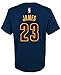 adidas Lebron James Cleveland Cavaliers Navy Youth Name and Number Jersey T-Shirt Small 8