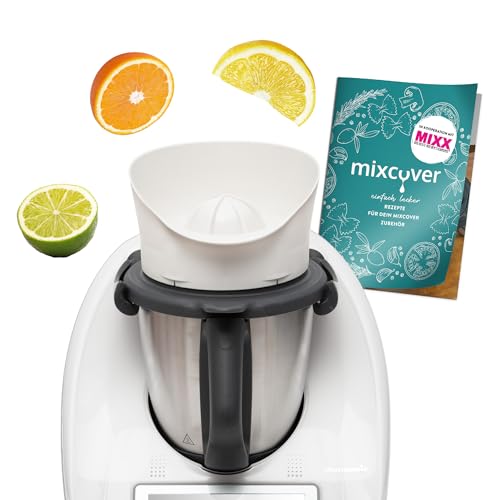 Special Edition White Mixcover Juicer for Vorwerk Thermomix TM6 & TM5 with Ebook Recipe Collection - Electric Citrus Press