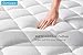 DOMICARE Queen Mattress Pad Cover with Deep Pocket (8-21Inch), Cooling Mattress Topper Cotton Pillow Top, Down Alternative Fill