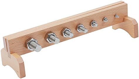 Miniatura 2 de Montessori Niños Life Skill Juguetes educativos Tornillos de madera para bebés Tornillos y tuercas Aprendizaje preescolar Capacitación Ayuda
