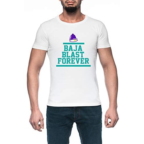 Baja 4ever Hombre Blanco Camiseta Manga Corta Men's White T-Shirt 3XL