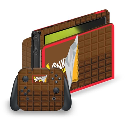 Skin Autocollant Willy Wonka Nintendo Switch OLED en Vinyle Head Case Designs