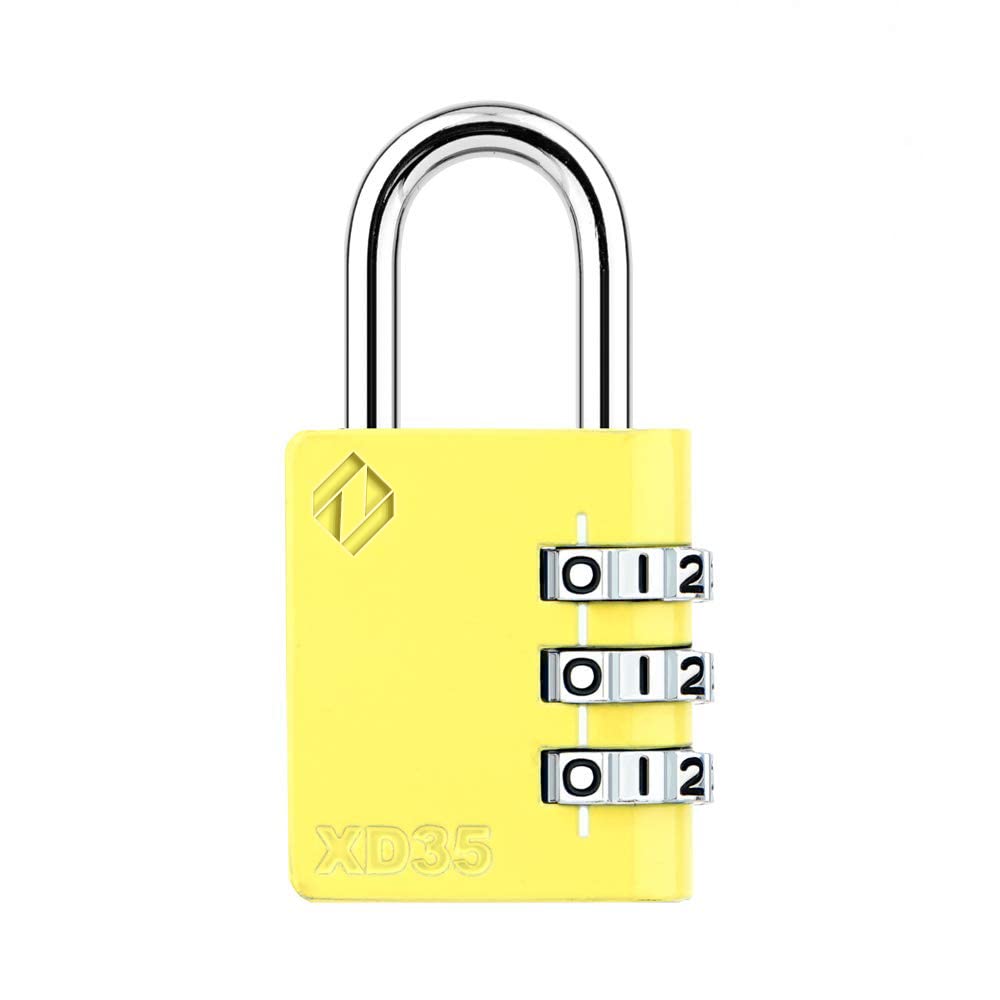 Zarker XD40 4-Digit Combo Lock – 2 Pack For Lockers, Gym, Toolbox (Pink & Gray) - View #3