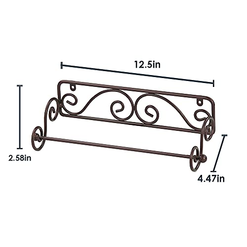 Home Basics Bronze Wall Mounted Paper Towel Holder #TOP6