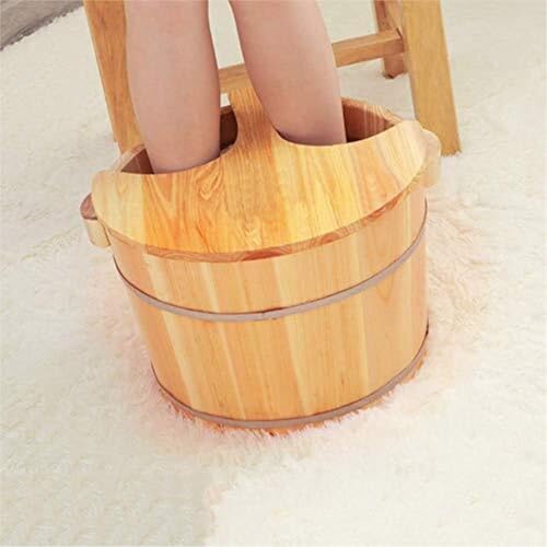 Baño de pies de madera, masaje y pedicura en casa miniatura 2