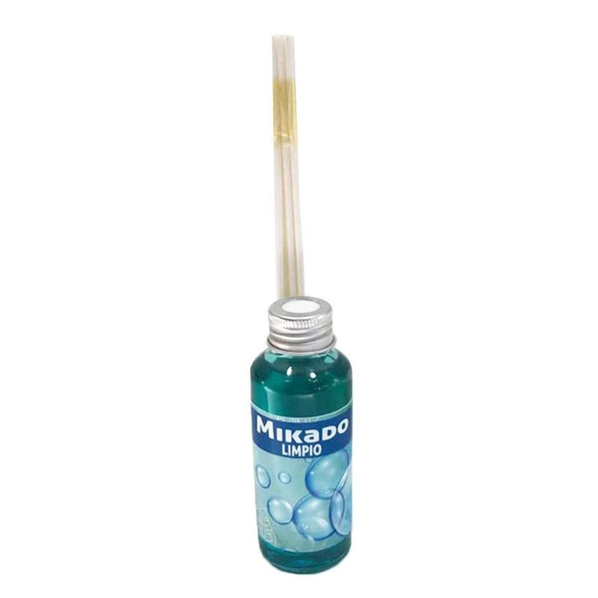 Lote de 10 Botes de Ambientadores Mikado Perfume Limpio 100 ml. Regalos Originales. Complementos. Colonias y Aromas. Detalles para Bodas, Comuniones, Bautizos y Cumpleaños. CC
