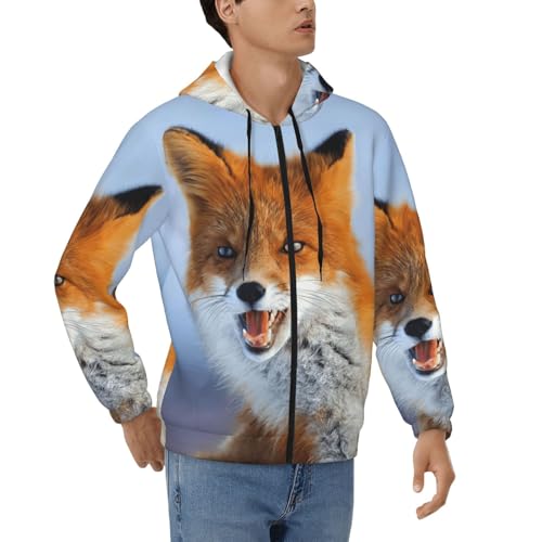 Sweat à capuche zippé homme manches longues EdWal veste sport décontractée