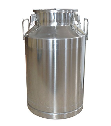 5.3 Gallon Stainless Steel Milk Pail Can Toe 20L Storage Bear Wine Rice Food Storage Can #TOP1
