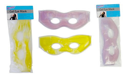 1 Soothing Therapeutic Gel Eye Mask Hot Or Cold with Adustable Strap Random Color Shipped