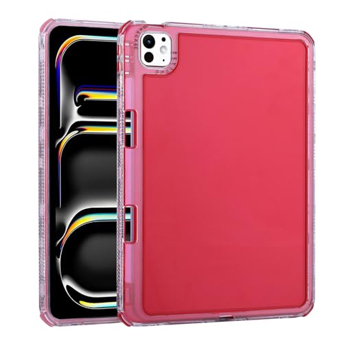 Coque silicone iPad Mini 5 rouge évite les bris d'écran avec sa triple couche