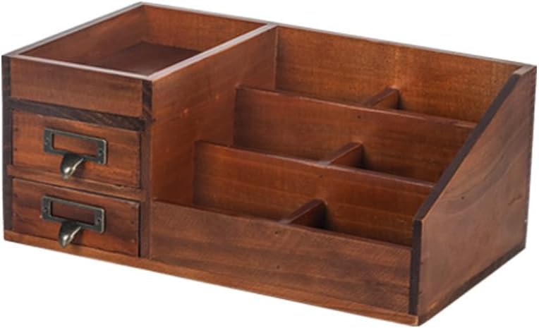 Gtzbciv 卓上収納ボックス 引き出し 木製 化粧品 文房具 ミニ引き出し