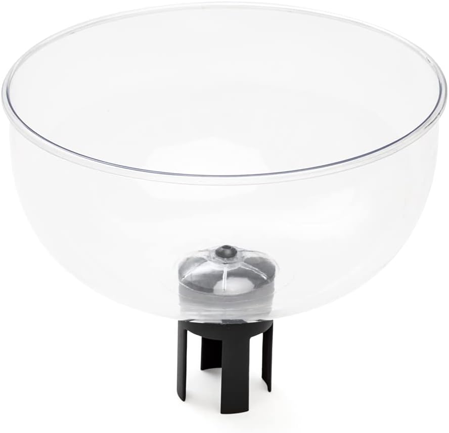 Qbuster Impulse Merchandising Display Bowl for Belt Barrier (Clear), AZDB12-BK