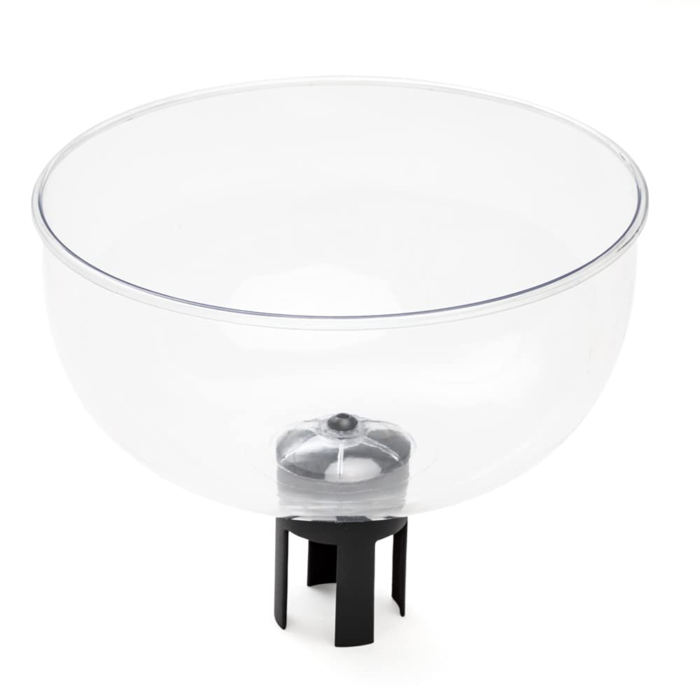 Qbuster Impulse Buy Merchandising Bowl for Belt Barrier Queue Marker, Fits 2.5” Diameter Stanchions, Easy Installation, Clear