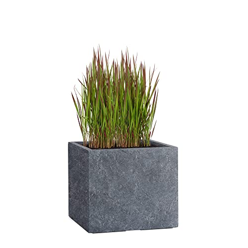 Pflanzwerk® Pflanzkübel Cube Lava Anthrazit 30x34x34cm Blumentopf *Frostbeständig* *UV-Schutz* *Qualitätsware*