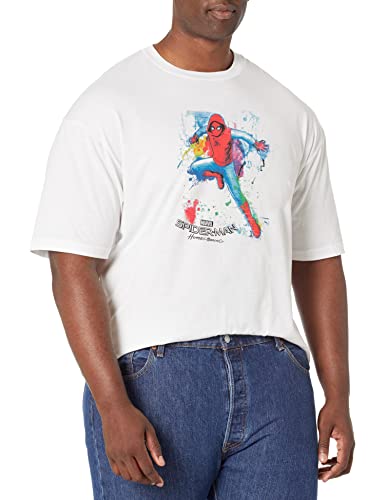 T-Shirt Marvel Homme Grande Taille L Blanc à Suspendre pour un Style Geek Décontracté