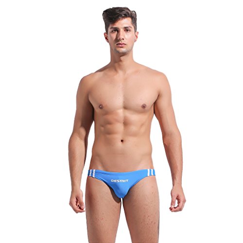 DESMIIT Men's Swimwear Briefs Bikini Low Rise Drawstring Swim Suit