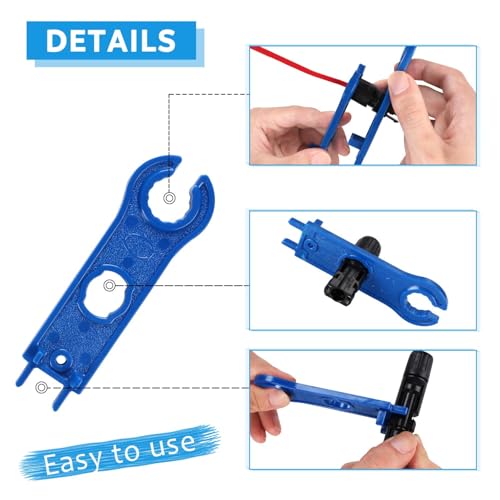 yarachel Conectores solares, conectores impermeáveis IP67 macho e fêmea (50 pares, conectores solare