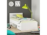 malm bettgestell mit aufbewahrung Produktabmessungen: Breite 94,5 cm, Höhe 74,2 cm, Tiefe 204,3 cm, Liegefläche: 90 x 200 cm - Das platzsparend konzipierte Kompaktbett 