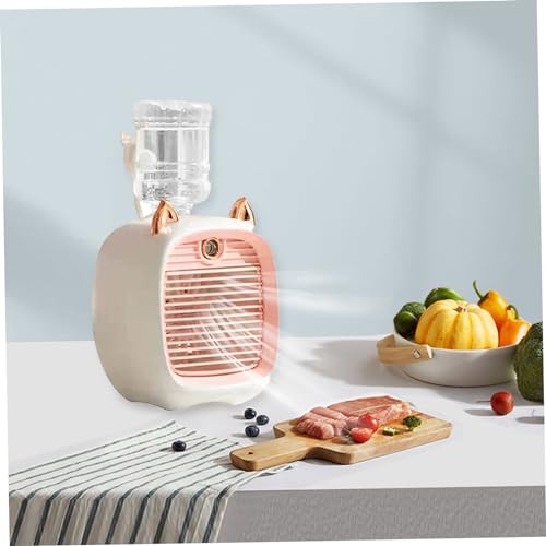 Mini ventilateur refroidisseur d'air rose USB avec réservoir 270 ml