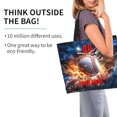 Custom Softball Tote Bag Shoulder Bag Softball Mom Handbag Shopping Bag Personalized Softball Mom Bag Tote Gifts For Women3