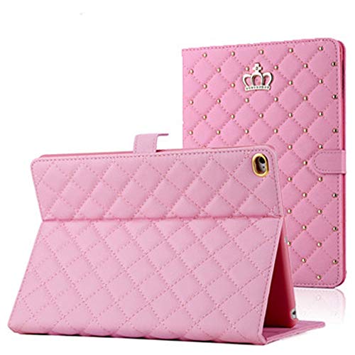 Casa iPad 9.7 2018/2017 Case,Crown Design Bling Diamond Cute Elegant Premium PU Leather