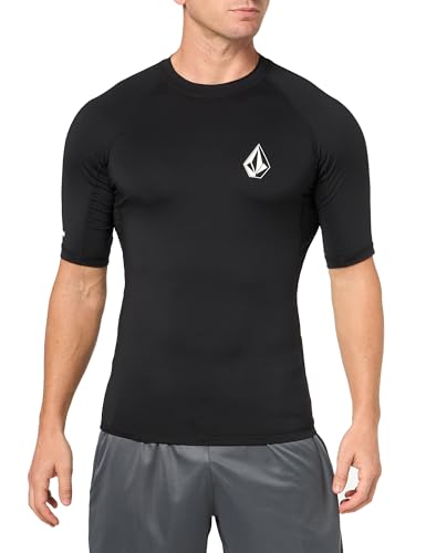 Volcom Men's Solid UPF 50+ Short Sleeve Rashguard