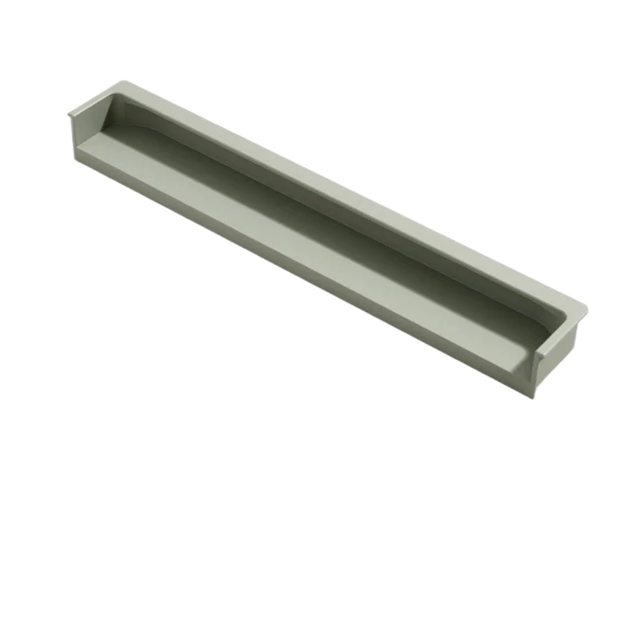 EKalgretrA Recessed Sliding Handles Light Luxury Same Color Dark Button Handle Skin Texture Slotted Embedded Cabinet Door Drawer(Moran Green 200mm)