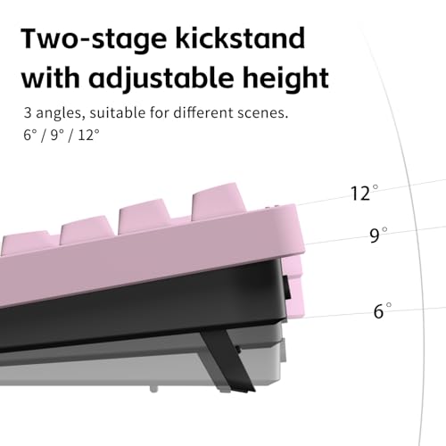Image of NuPhy Node100 Wireless Mechanical Keyboard, Hot Swappable Custom Bluetooth Keyboard, 109 Keys Computer Gaming Keyboards, Supports Touch Gestures, PBT Keycaps, RGB Backlit, Bluetooth /2.4GHz /USB-C