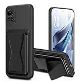 Sitikai For RedMagic 10 Pro Plus/+ ケース カード収納 スタンド付き レッドマジック10 pro シリコン スマホケース バンド付き スタンド機能 耐久 滑り止め 黑