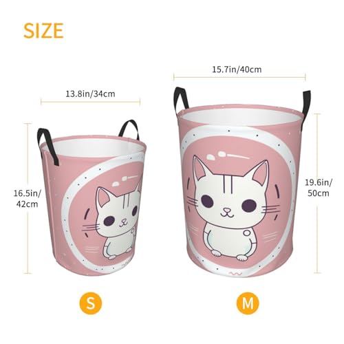 Grand panier à linge imperméable chat pliable pour chambre