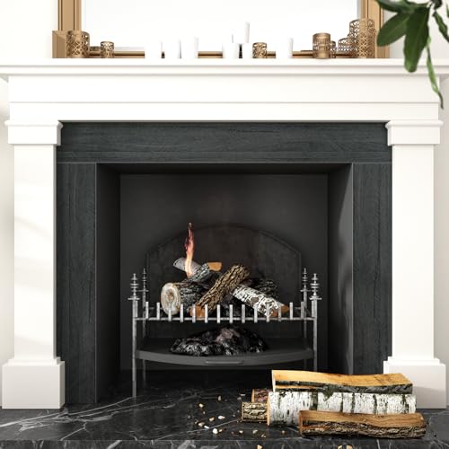 Wallercity Papel de parede de madeira preta descasque e cole papel de contato com borda preta autoad