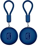 Cellularline TRACY TAG - Trova Oggetti compatibile con Apple iOS Find Me - Compatibile con Accessori Airtag - Batteria sostituibile (durata 1 anno) - Resistente a polvere ed acqua - Blu