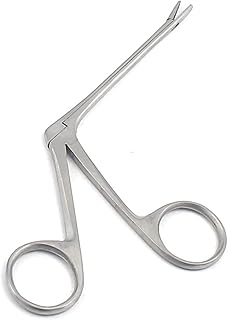 LAJA Imports Stainless Steel Angled Alligator Forceps - 3.5 Inches