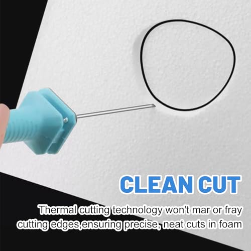 PLLYPE 20cm elektrischer Schaumstoffschneider, elektrischer Schneidstift 100-240V, Styroporschneider für Styropor, Wärmeschneiden Gravierstift, Schaumschneider, Heißdrahtschneider für Schnittkanten