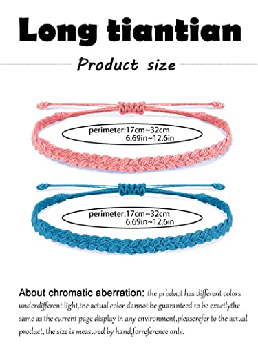 Long Tiantian 12Pcs Boho String Bracelets For Teen Girls Summer Bracelets For Beach Surfer Bracelets Set Waterproof Bracelets For Women(U-12Pcs-String Bracelets) #TOP6
