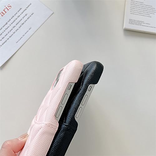 Coque cuir iPhone 14 Pro Max noire avec étui à cartes - 4