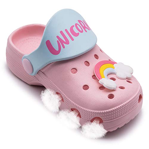 Image of Toddler Little Kids Clogs Slippers Sandals, Non-Slip Girls Boys Clogs Slide Lightweight Garden Shoes Slip-on Beach Pool Shower Slippers
