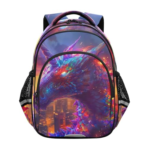 Unicorn Dragon Backpack for Kids 8-14 Years Boys Girls School Bookbag Daypack M 202b5616