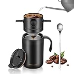 OARSE 16oz Camping Coffee Maker Pour Over Coffee Maker Set，Camp Pour Over Set，Portable Coffee Kit for Travel, Camping, Offices, Backpacking