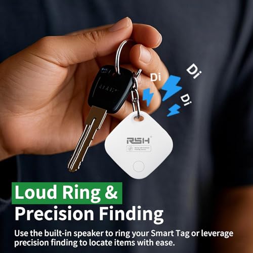 Image of Air Tracker Tag for Android 4 Pack Luggage Tracker Tags Works with Google Find Hub App, Bluetooth Tracker Key Finder and Item Locator for Luggage, Backpack, Suitcases, Replaceable Battery