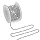 Kristall Strass Kette, Kristall Strass Schlieen Kette, Klar Trimmen Klaue, Trimmen Krallenkette, Kristall-Strasskette Klar, für DIY, Nähen, Basteln, Schmuckherstellung, 10mx2mm - Silber