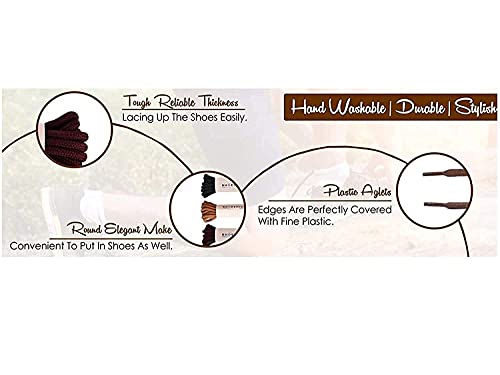 Image of SHOESHINE Round Shoelace Boot Laces Hiking Trekking Shoe Laces