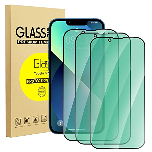 Verre trempé anti-lumière bleue iPhone 13 Pro Max film protection écran 6.7 pouces lot x3