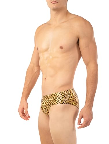 Gary Majdell Sport Men's Bikini Swimsuit with Crossover Waistband - Available in Shiny Tricot, Liquid Metallic, and Prints3